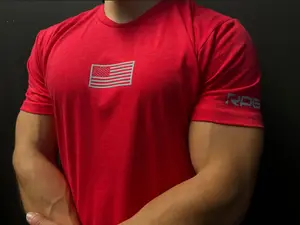 MEN'S RECON PERFORMANCE GEAR "BASIC" TEE -HEATHER RED