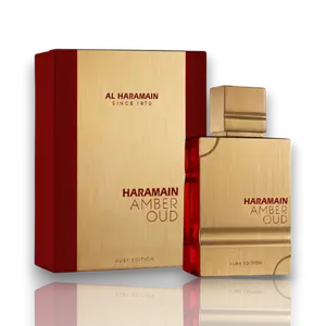 Al Haramain Perfumes | Haramain Amber Oud | Ruby Edition | Eau De Parfum | Unisex Fragrance | 100 ML | Saffron, Bitter Almond & Cedar