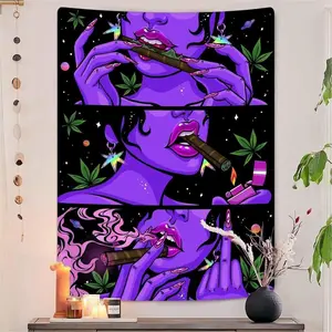 Cloud Psychedelic Tapestry Black Light Tapestry Bedroom Cool Tapestry Bedroom Living Room Wall Hanging Purple 40x60 in Decor Pink tapestry