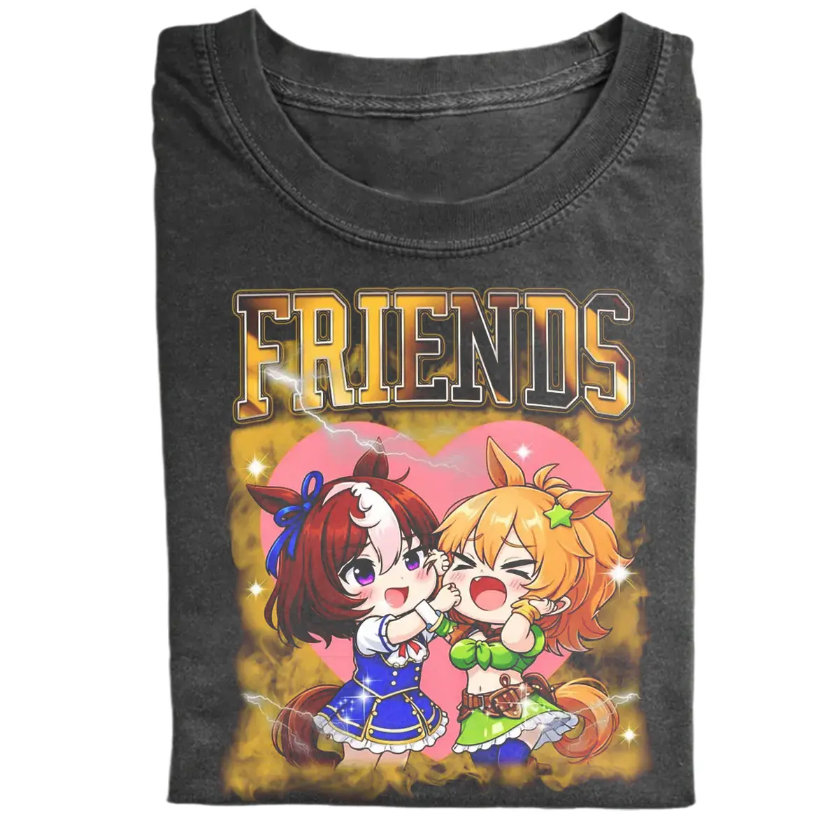 Meisho Doto and Taiki Shuttle UMA Musume T-Shirt, Anime Friends Graphic Tee, Racing Horse Girls Design, Unique Anime Fan Gift, Manga T-shirt, Gift for Gamer