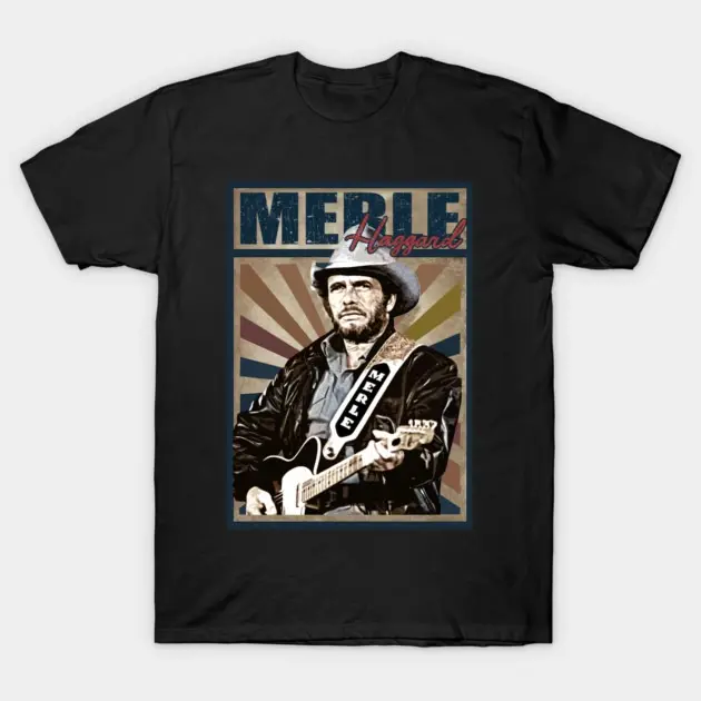 Retro Style Country Music Merle Haggard T-Shirt