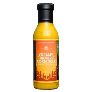 Creamy Turmeric Coriander Vegan and Gluten-Free Sauce with Kaffir Lime Leaf, Lemongrass, and White Pepper for Flavorful Dishes