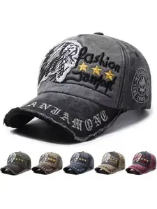 Men's Vintage Worn Baseball Cap, Unique Embroidered Snapback Hat, Personalized Dad Hat for Daily Wear, Outdoor Casual Sports, Quality Caps