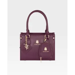 Lisse Mini Tote Bag in Burgundy