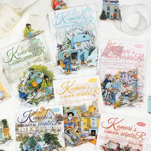 Winter Series Pet Stickers Pack, DIY Decoration for Journals & Scrapbooks, 15pcs/pack Creative Winter-Themed Accessories, Decorative Sticker