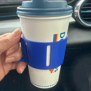 3 Holders Universal Drinkware Take Away Cup Holder, Drink Carrier for Hot/Cold Beverages, Fits 12-20 oz Cups