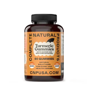 Turmeric & Ginger Gummies | 60 Chewable Gummies with Curcumin & Ginger Extract Delicious Ginger Flavor | USA Made