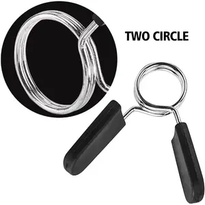 2PCS 25/28/30 mm Barbell Clamp Spring Collar Clips Gym Weight Dumbbell Lock Standard Lifting Kit Barbell Lock Fitness Tools Home Workout Equipment