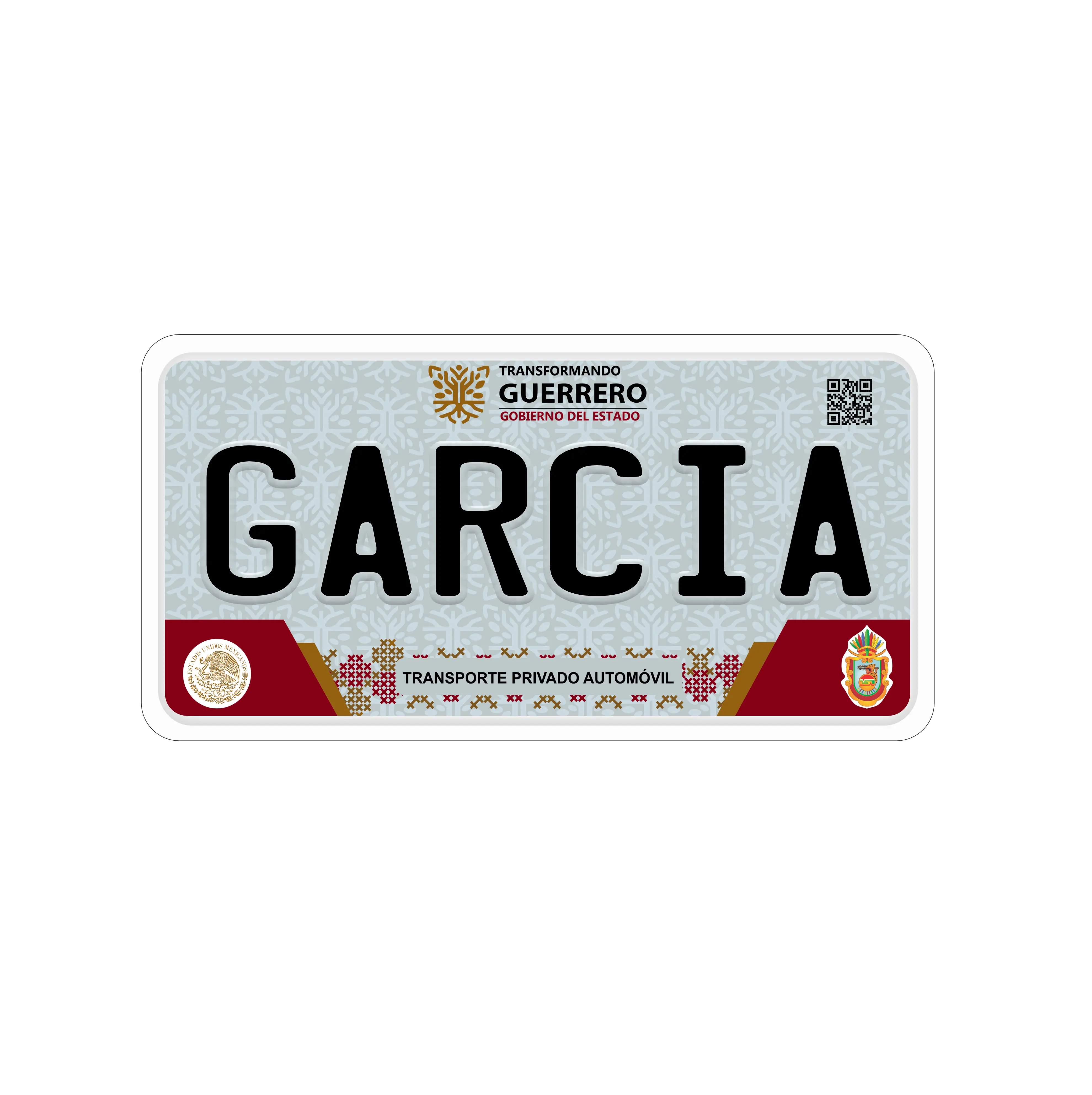 Placas de guerrero Personalized License Plates