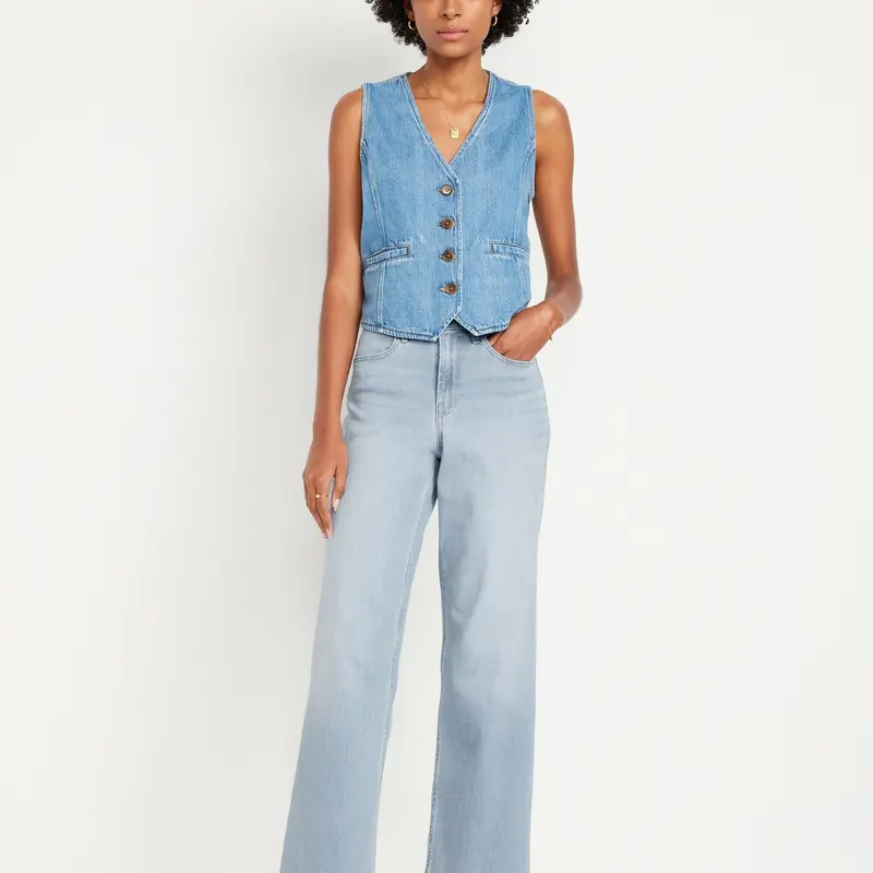 Old Navy Women's High-Waisted Wow Wide-Leg Jeans