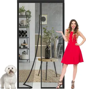 Magnetic Screen Door | Self Sealing Powerful Magnet Net, Tool-Free Easy Install, Bite Resistant for Pets & Kids, Keep Bugs Out