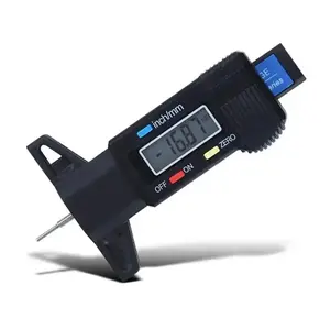 Digital Depth Gauge Caliper Tread Depth Gauge LCD Tire Tread Gauge for Car Tire 0-25Mm TTAKA7