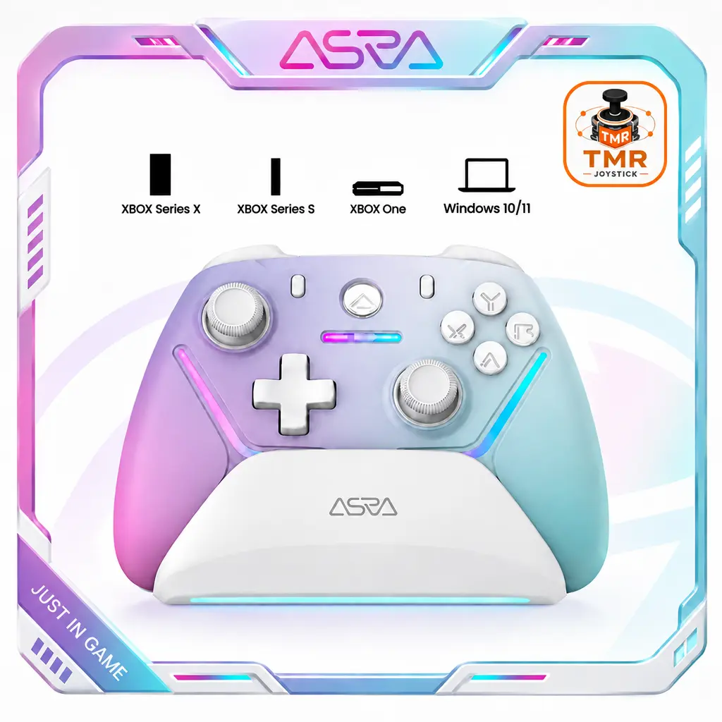 Wireless gaming controller for Xbox Series X|S, Xbox One, PC, PS3 - TMR anti-drift thumbsticks, dual-mode triggers, custom RGB lighting, comfortable non-slip grip