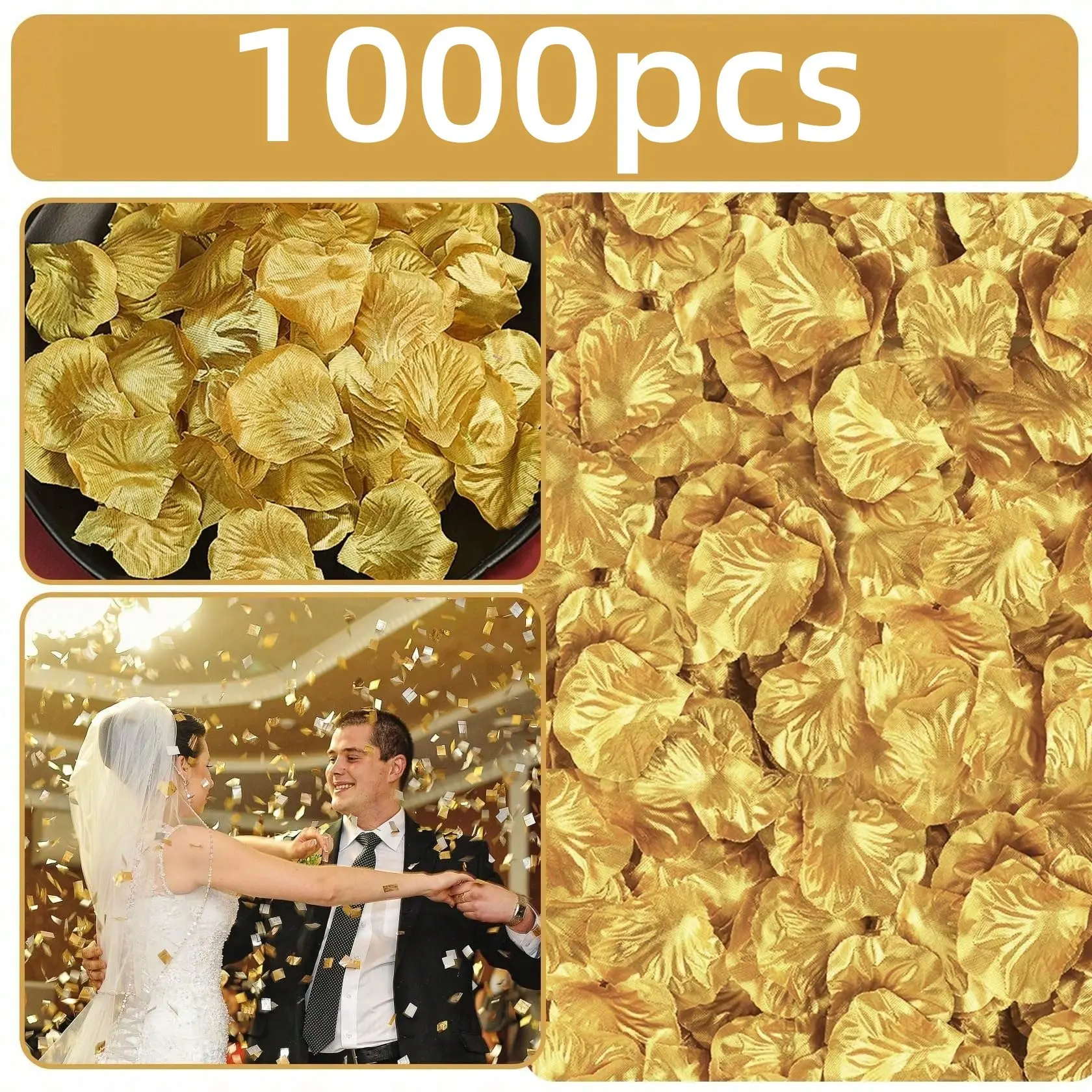 1000 Artificial Rose Petals, Romantic Handmade Decorative Flowers, Artificial Flower Decorations, Wedding Party Decor, Home Decoration, Birthday Gift, Valentine's Day Present