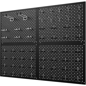 Peg Board Kit with 1/4" Pegboard Accessories,Include 16.5"X13" Peg Board and Thick Pegboard Accessories,Wall Organizer Peg Board Panels Tool Organizer System (98)