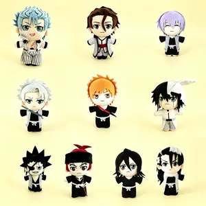 20cm Bleach Inspired Plush Dolls, Ichigo Kurosaki Byakuya Kuchiki Rukia Toshiro Hitsugaya Gin Ichimaru Ulquiorra Cifer Kenpachi Zaraki Sosuke Aizen Grimmjow Renji Abarai Kawaii Stuffed Anime Gift