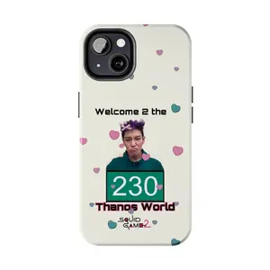 Thanos phone case Iphone  Heart case Galaxy case Squid Game Thanos Case TOP fan Case Heart case Valentines day Case