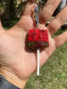 Paleta de sandi­a con chile Keychain