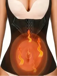 Sexy Women's Fitness Tank Top with Buckle Zipper Design, Tight-Fitting Workout Vest, Perfect Sports Companion, Ideal for Gym & Training, Gym Workout Wear