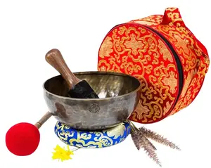 10" Handmade Tibetan Singing Bowl | Healing Singing Bowl | Chakra Third Eye Healing Meditation Bowl