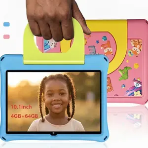 The new learning Tablet gift for children 10.1-inch Android OS with Protective EVA Shockproof Case  WiFi Bluetooth Gift for Children Learning System Quad Core Educational pritom educativa parental control tablet rom tablet Touchscreen Android Tablet