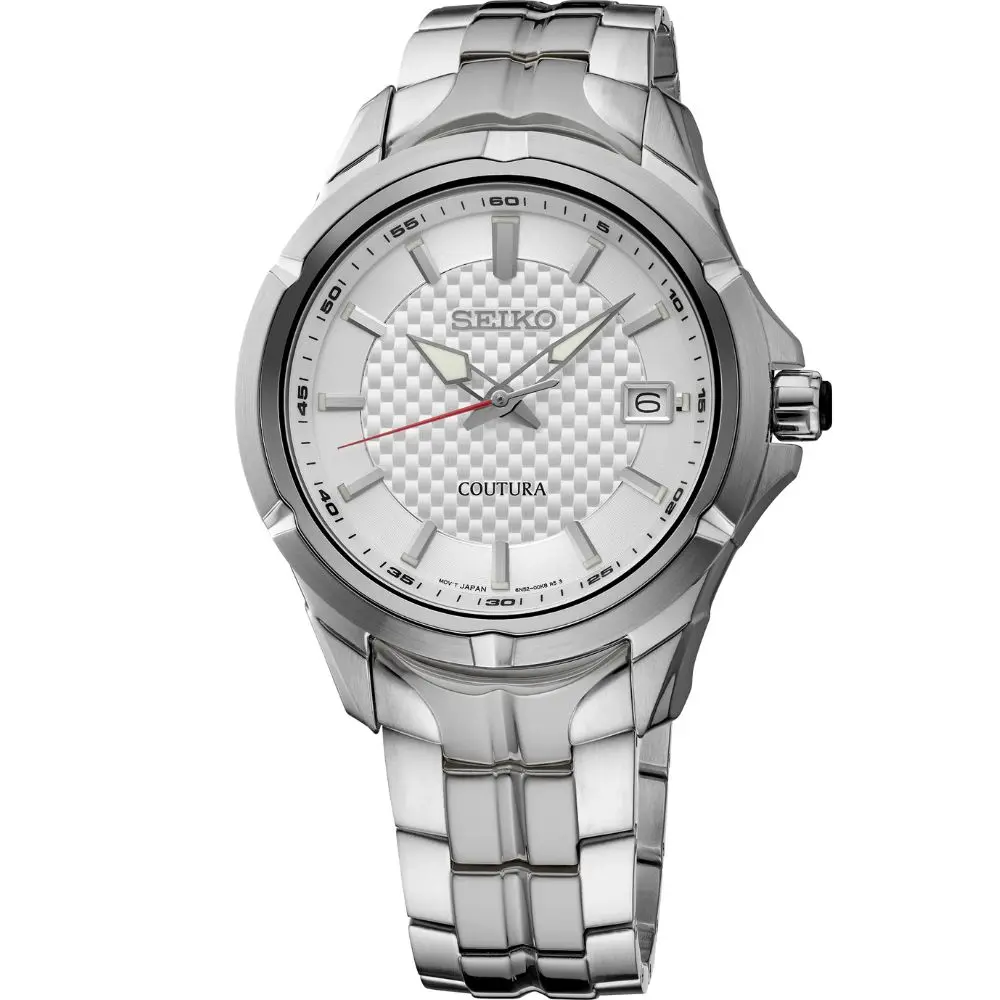 Seiko SUR565 Coutura Men's Stainless Steel Silver Dial Men's Watch