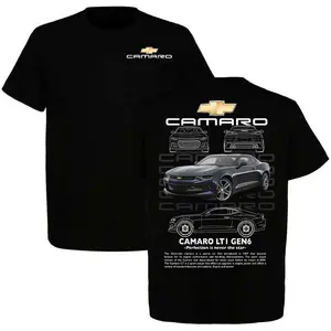 Camaro LT1 Gen6 Perfection Is Never The Star Tee, Chevy Muscle Car Blueprint Shirt Automotive Graphic Tee, Cool Car Lover Gift For Men, Top Menswear