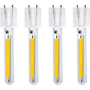 4 Pcs LED Edison Filament Bulb 1W Spare Replacement Plug-in 2700K Warm White for Outdoor String Lights S14 ST38 G40