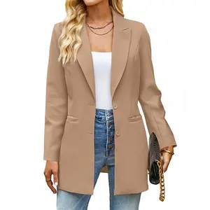 luvamia Blazers for Women Business Casual  Blazer Jackets Dressy Work Professional Office Outfits Lapel Pockets Long Sleeve Open Front Blazer