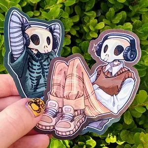 Aesthetic Skeleton Cade Stickers