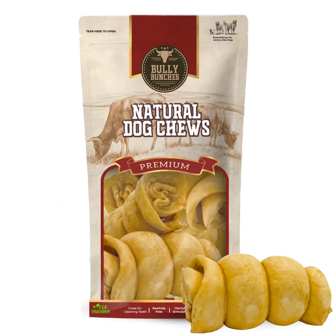 5-6 Inch Peanut Butter Cheek Roll Limited Ingredient, Natural Chews for Dogs