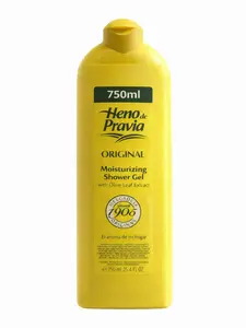 Heno De Pravia Classic Original Scented Hydrating Shower Gel Cleanser, 750ml Bottle (Single Item) - Body Care with Olive Leaf Extract, Ideal for Normal Skin Daily Freshness