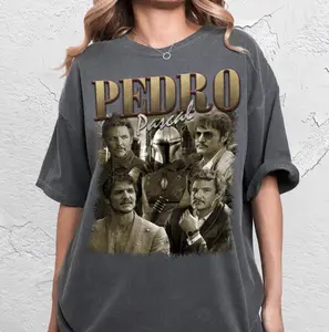 Pedro Pascal Shirt Pedro Pascal Shirt, 90s Pedro Pascal Javier Peña Narco Tee, Pedro Pascal Tribute Celebrity Shirt, Pedro Pascal Fans Gift, Gift Idea