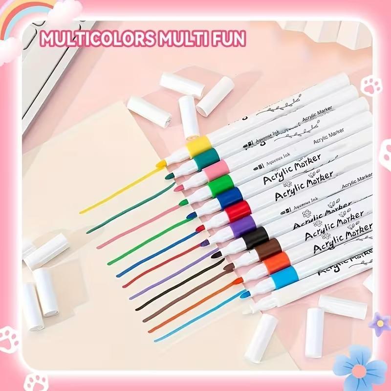 High-quality fade-resistant acrylic ink performs well for both indoor crafting and outdoor projects, keeping your artwork bright and long-lasting even in outdoor conditions