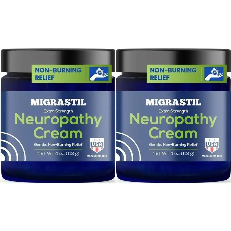 Migrastil Neuropathy Cream - Soothing Cream for Feet, Legs, Hands, Etc. Aloe Shea Butter Gentle Clove Moisturizing Body Care Daily