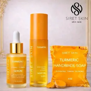 Turmeric Radiance Trio Set (Serum, Body Oil & Soap)