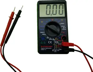 ProTechTrader 7 Function Digital Multimeter AC DC Voltage Resistance Current Transistor Diode Audible Continuity Buzzer and Square Wave Output