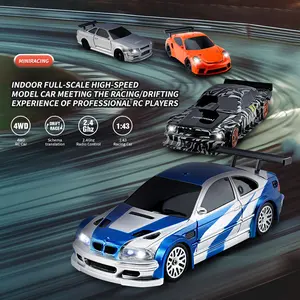 1/43 RC Mini Racing Cars 2.4G Radio Control Drift Car 4WD Off-road High-Speed 15km/h Vehicle Model Toys for Boys Mini Gifts