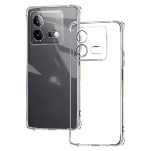 Transparent Shockproof Phone Case for Transmitting Series, Military Grade Tpu Material, Air Cushion Design, Anti-Drop Protection