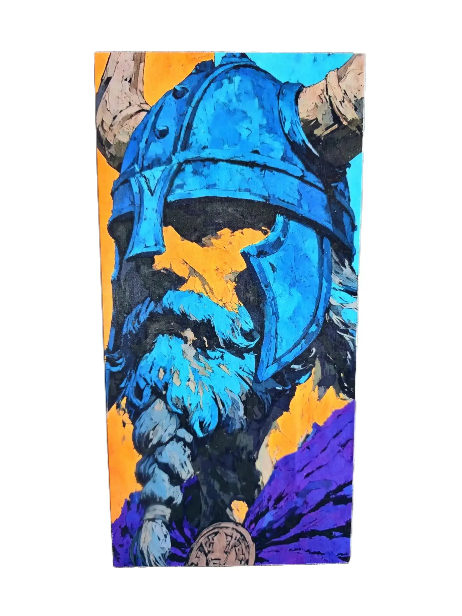 All Father’s Gaze: A One of a Kind Wooden Tribute to Odin by Norse Runestones