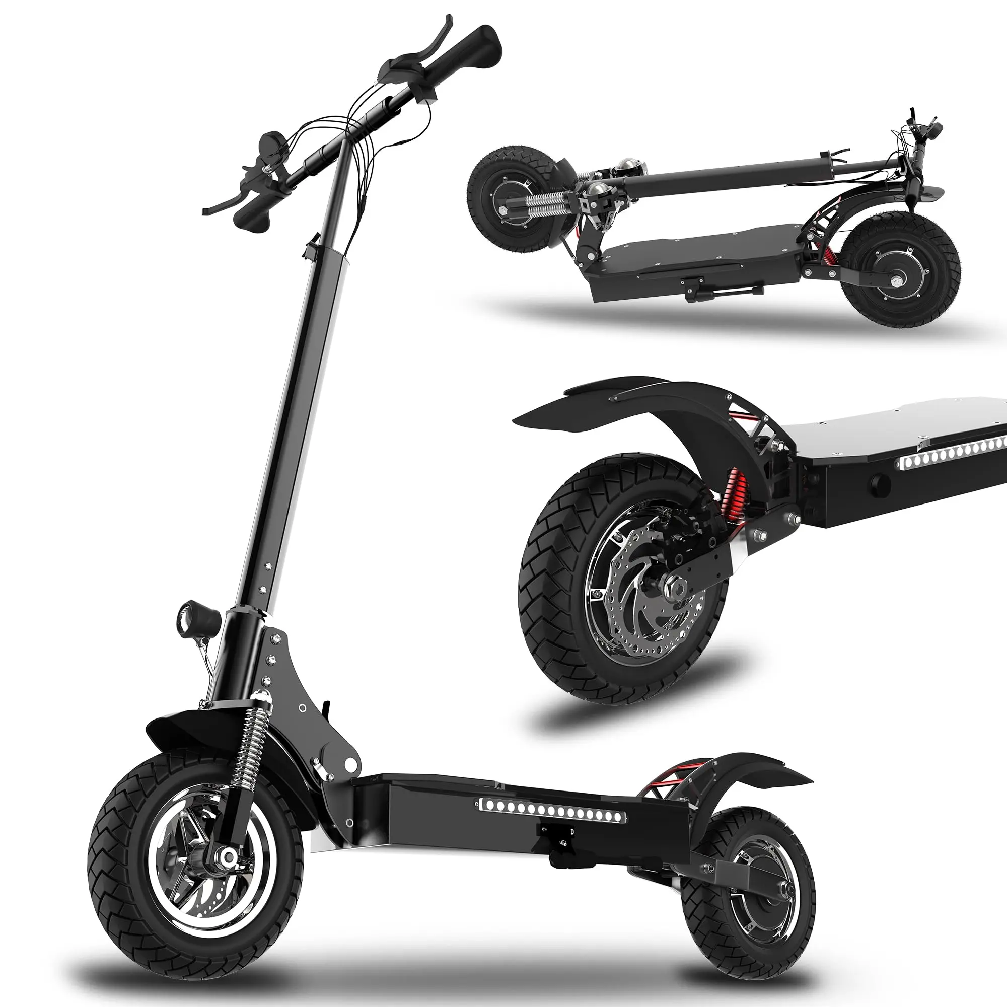 AJOOSOS X750 Foldable Electric Scooter for Adults - 1600W Motor, 40 mph Top Speed, 50 mi Range, Dual Suspension, UL2272 Certified, 24 Months Support, Commuting Use