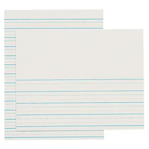 212 MAIN D-Nealian Ruled Skip-A-Line Newsprint Pads, Elementary School Office Stationery Supplies, 3 Reams (500 Sheets/Ream) for 2-3 Grade Students