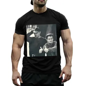 Friends TV Show The One with the Gun Graphic T-Shirt Central Perk Gun Scene Tee Lightweight Breathable Crew Neck Short Sleeve Soft Casual Everyday Top Vintage Sitcom Outfit for Women