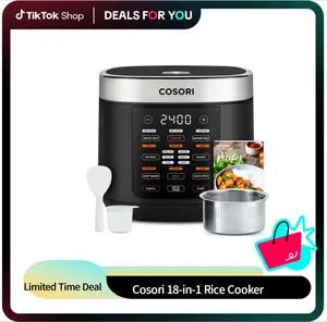 COSORI 18-in-1 Multifunction Rice Cooker - 5-Qt Electric Programmable Slow Cooker with Steam, 24H Warm, Fuzzy Logic, Nonstick Pot & 50 Recipes, Kitchen Appliance,summerwins