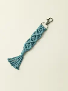 Bohemian Handcrafted Braided Keychain Tassel Bag Charm, Unique Fashion Accessory for All Seasons, Handmade Decoration for Clothing and Bags