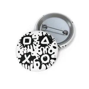 Customizable Graphic Pin Buttons, Fun Accessories, Game Night Favors, Trendy Badges for Teens, Gift for Gamers, Creative Express Yourself