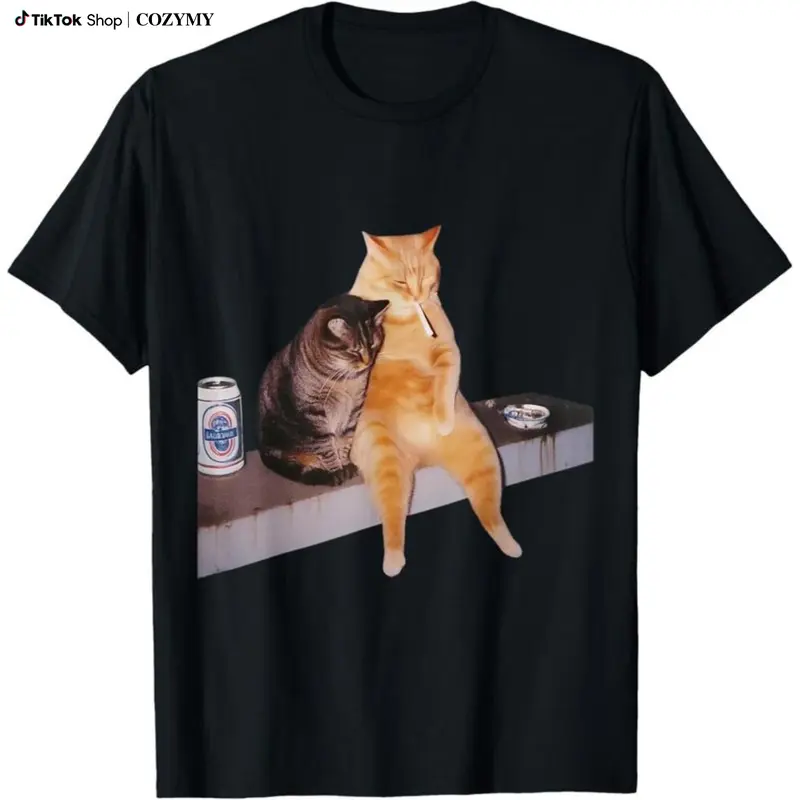black cat smoking cigarette
