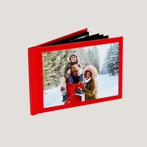 Red Peel & Stick Photo Books