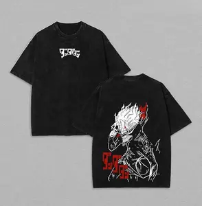 valentine shirts Okarun Dandadan Unisex Oversize Anime Manga Washed Heavyweight Cotton T-shirt, Gift For Anime Fan, Anime Lover Tshirt