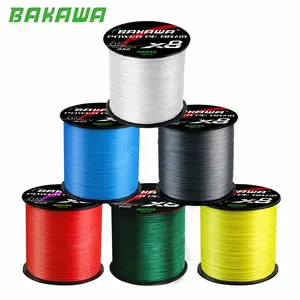 Bakawa 500m 8 Strands Braided Pe Fishing Line, Durable and Abrasion Resistant, Suitable for Freshwater and Saltwater Fishing